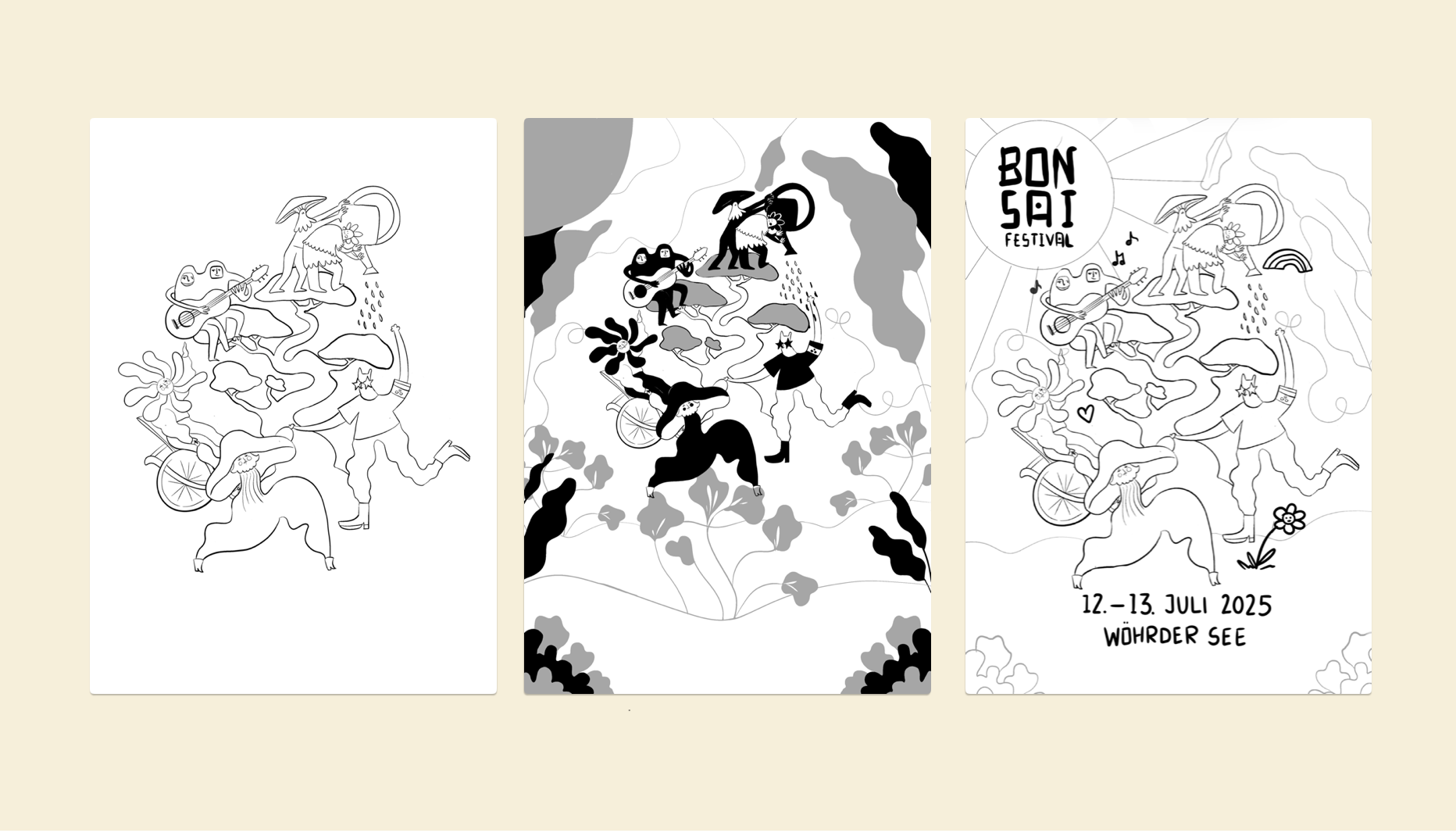 Bonsai Festival Jubiläumsdesign 2025 – Plakatdesign & Illustration